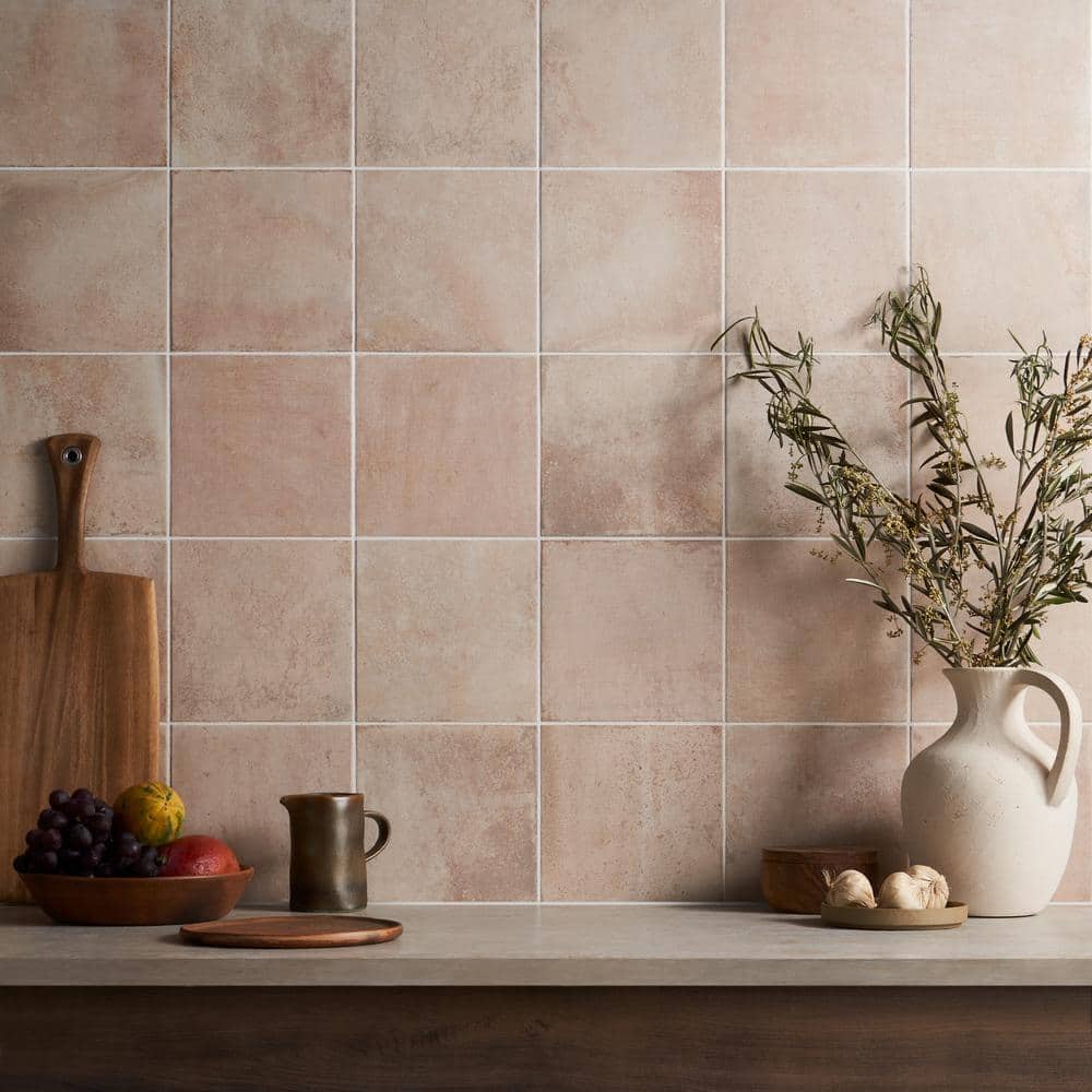 Terra Crema 8x8 Matte Porcelain Floor and Wall Tile