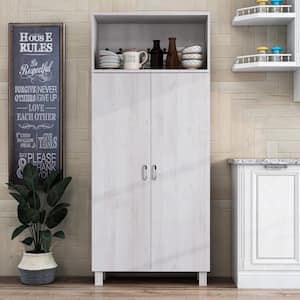 Watson White Oak Pantry Cabinet with Double Doors