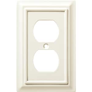 White 1-Gang Duplex Outlet Wall Plate (4-Pack)