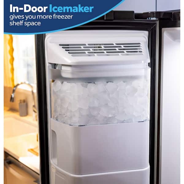 GE 36 in. 24 cu. ft. Counter-Depth Side-By-Side Refrigerator in
