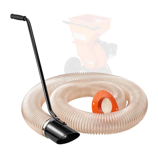 Wood Chipper Shredder Mulcher Leaf Vacuum Kit, 4.3 in. x 13.1 ft. Heavy Duty Universal Woodchipper Accessory