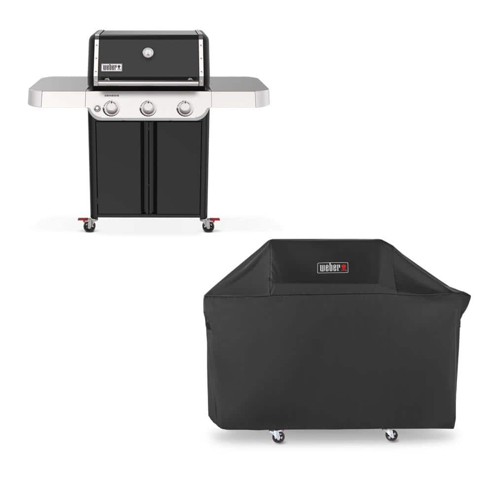 Weber Genesis E315 3Burner Liquid Propane Gas Grill in Black with