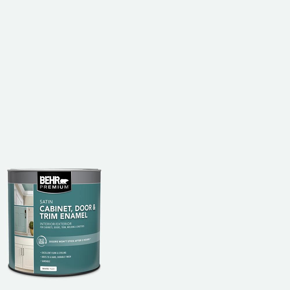 BEHR PREMIUM 1 qt. BLW09 Bakery Box Satin Enamel Interior/Exterior