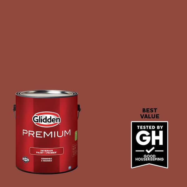 Glidden Premium 1 gal. PPG1065-7 Cedar Chest Flat Interior Latex Paint