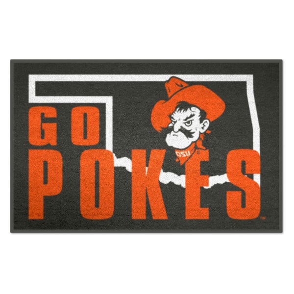 FANMATS Oklahoma State University Orange 19 in. x 30 in. Starter Mat Accent Rug