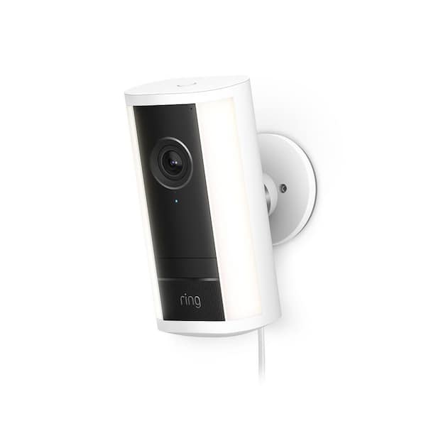 Spotlight Cam Pro (2nd Gen), Plug-In - Retinal 4K Security Camera, 10x Enhanced Zoom, 2-LED Spotlights, White