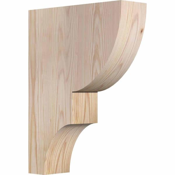 Ekena Millwork 3-1/2 in. x 12 in. x 16 in. Douglas Fir Ridgewood Smooth Corbel