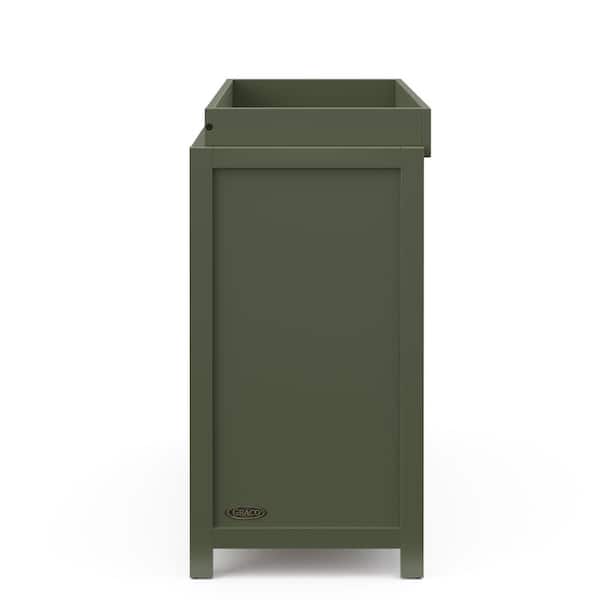 Graco Teddi 3 Drawer Chest with Changing Topper - Olive