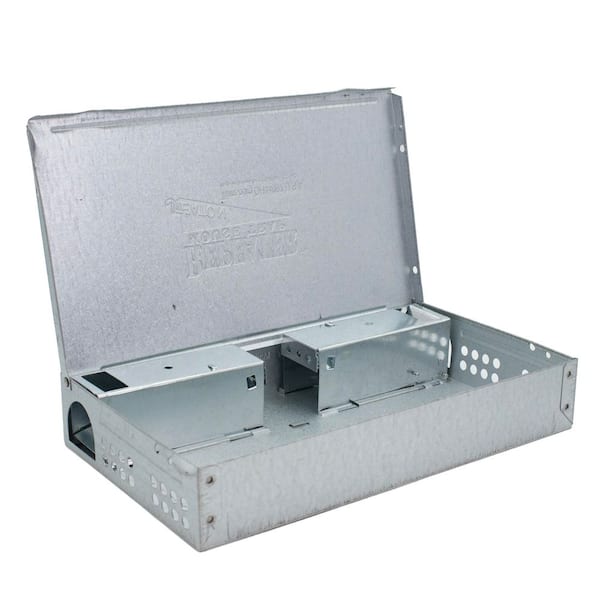 Repeater Low Profile Multi Catch Mouse Trap with Solid Steel Lid (12-Pack)