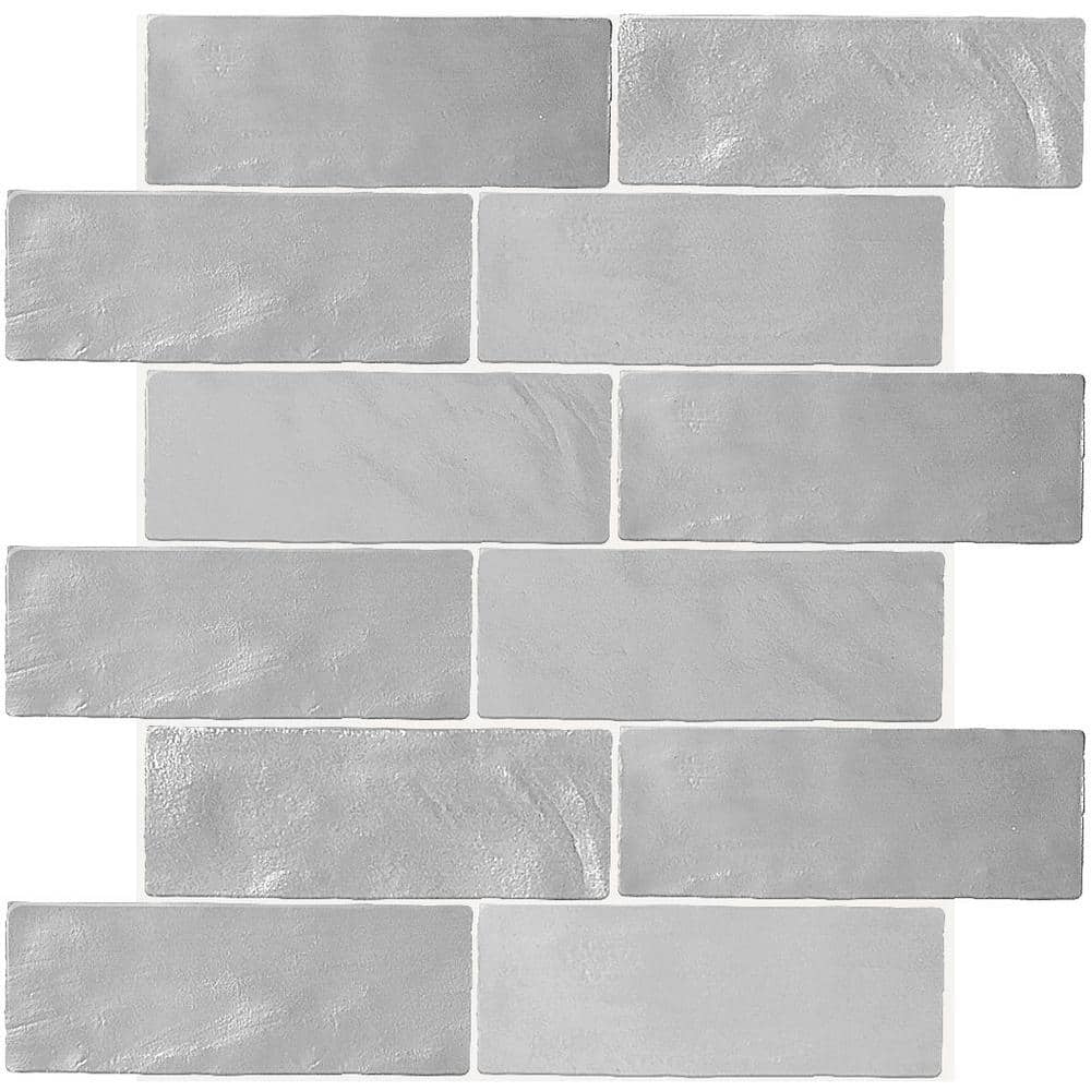 Blue 2.5 in. x 8 in. Polished Ceramic Subway Mosaic Tile Sample (0.13 sq. ft./Piece) price history on PriceWatchPro