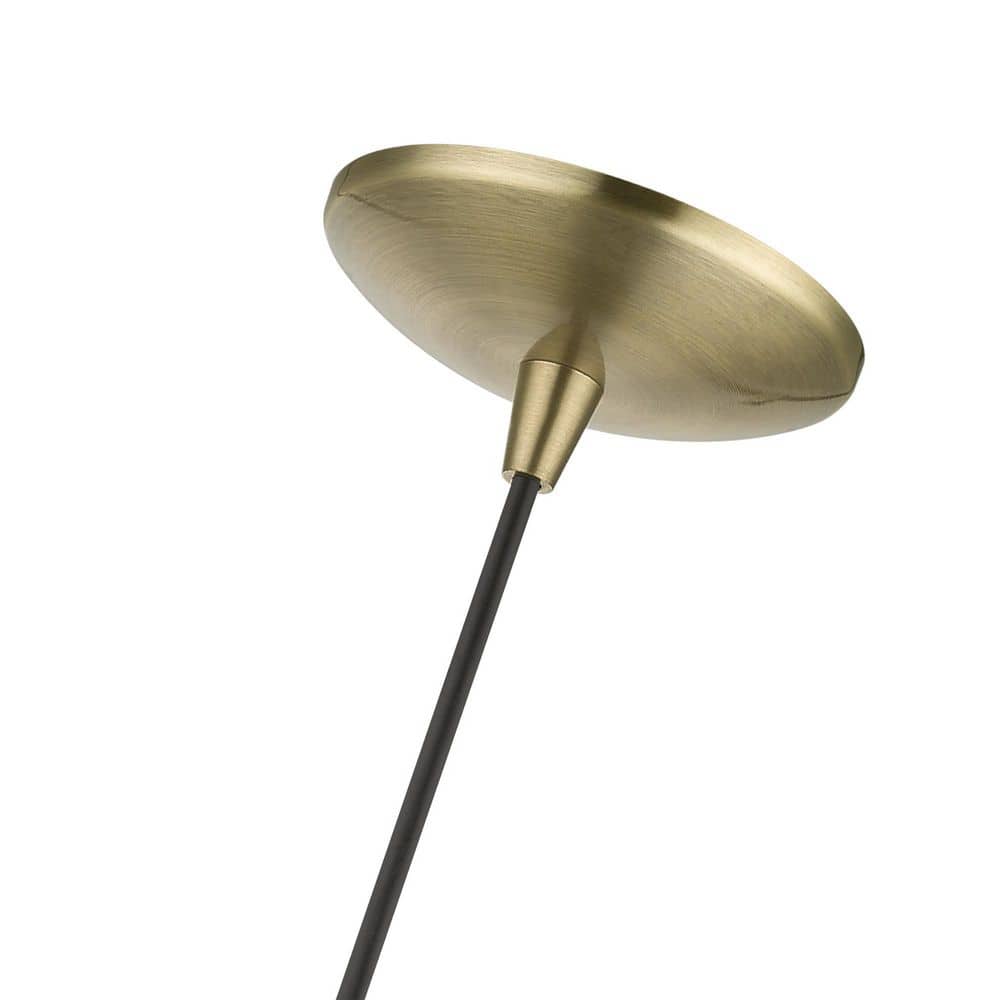 Antique Brass Mini Pendant with Glass Shade