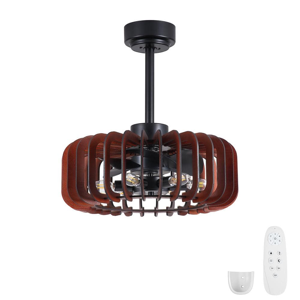 20 in Indoor Black Downrod Farmhouse Ceiling Fan with Reversible DC Motor price history on PriceWatchPro