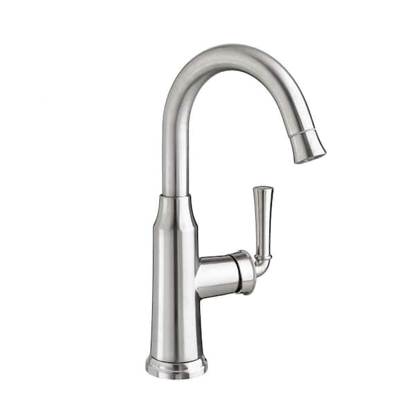 American Standard Portsmouth Single-Handle Pull-Down Bar Faucet in Stainless Steel
