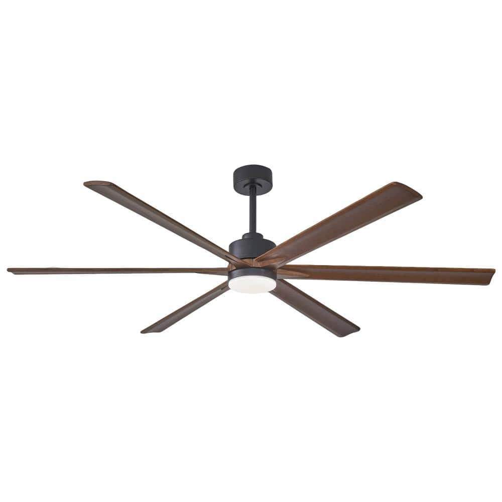 70 in. Indoor/Outdoor Brown Wood Downrod Mount Standard Ceiling Fan with LED Light and Remote Control for Living Room price history on PriceWatchPro
