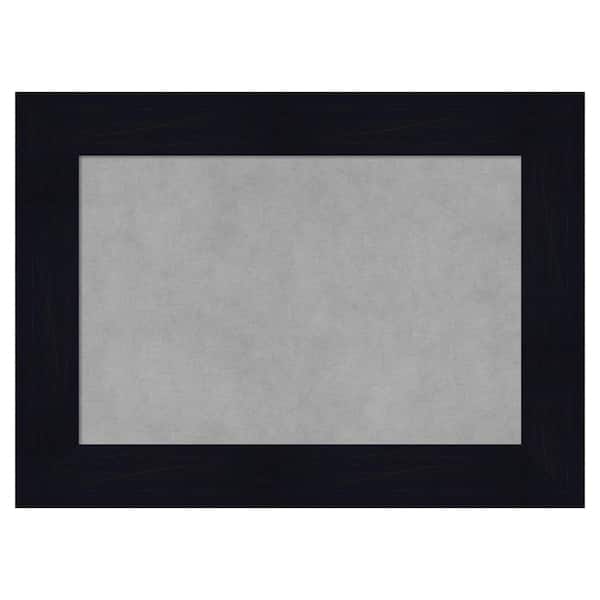 Amanti Art Shiplap Navy 22 in. x 16 in. Framed Magnetic Board
