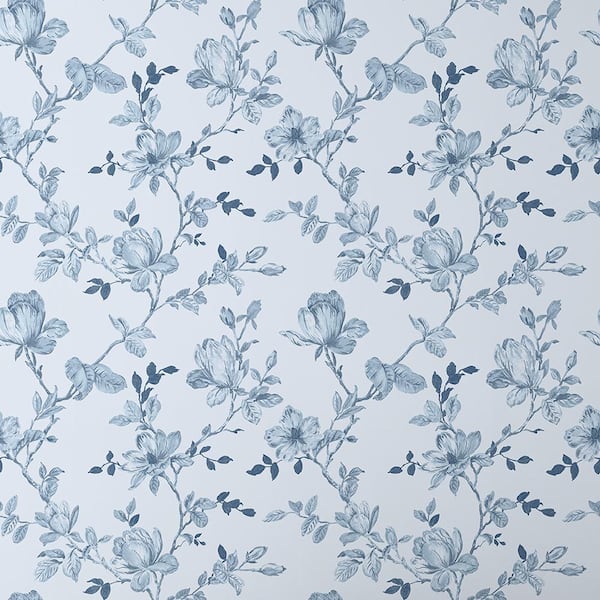 The Company Store Garrett Blue Peel and Stick Removable Wallpaper Panel (covers approx. 26 sq ft.)