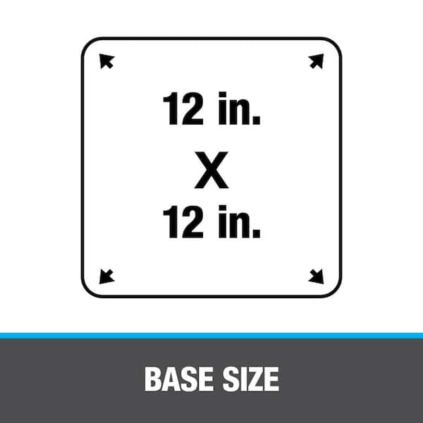 No-Calk Master Flash 12-1/2 in. x 11-3/4 in. Rubber Vent Pipe Roof Flashing with Adjustable Diameter