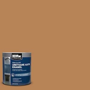 1 qt. #S250-5 Roasted Cashew Semi-Gloss Enamel Urethane Alkyd Interior/Exterior Paint