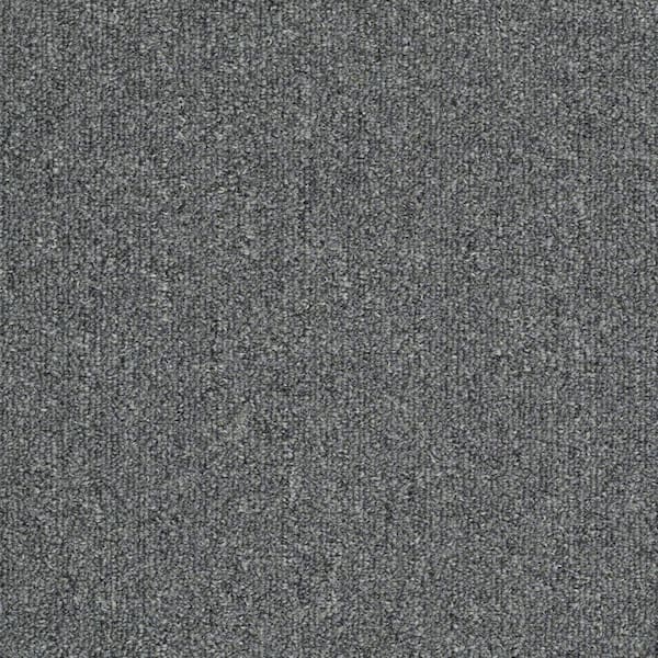 TrafficMaster Soma Lake - Graphite - Gray 14 oz. SD Olefin Berber Installed Carpet