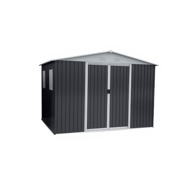 Outsunny 11 ft. x 12.5 ft. Metal Garden Shed Utility Tool