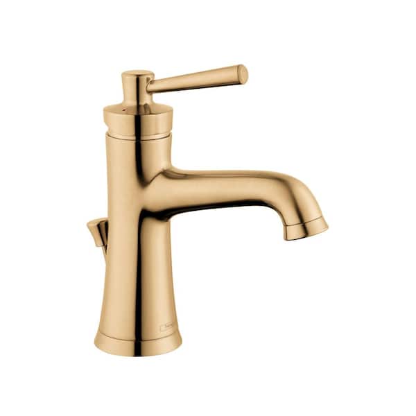 Joleena Single Handle Single Hole Bathroom Faucet in Brushed Bronze