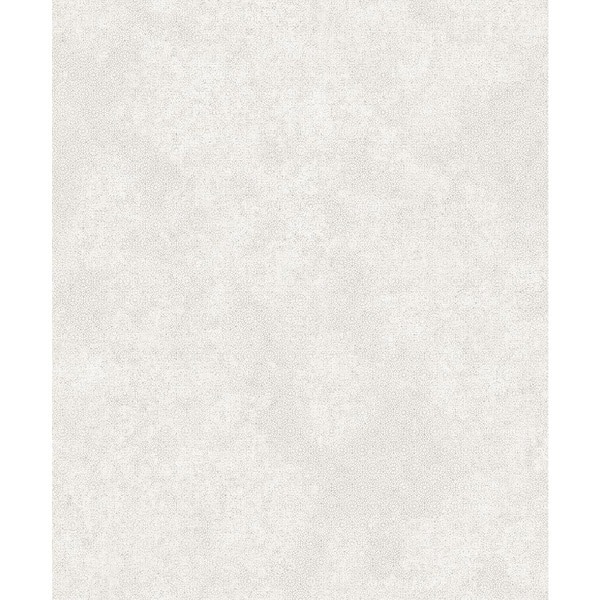 A-Street Prints Grey Arwain Platinum Petite Medallion Wallpaper Sample