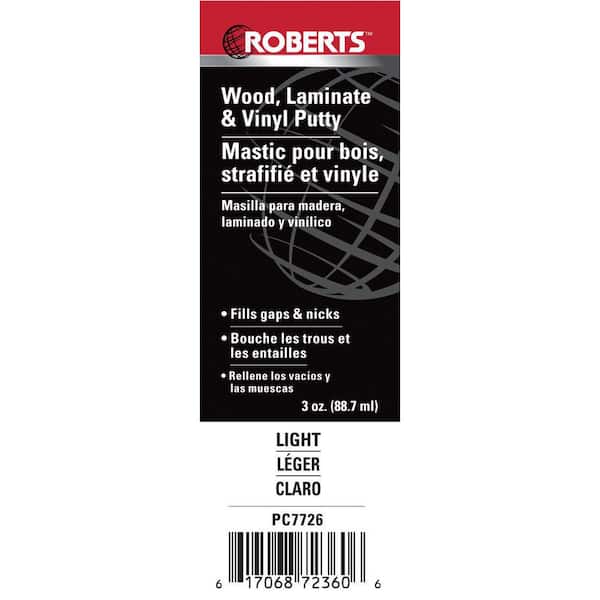 Roberts 3 oz. Light Wood, Laminate and Vinyl Putty