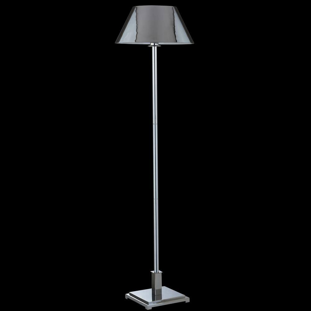 Roxy Transitional 60" Polished Chrome LED Floor Lamp