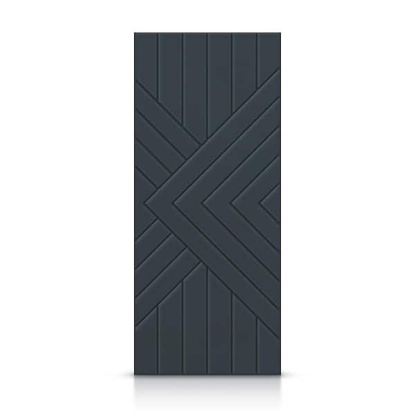 CALHOME 42 in. x 80 in. Hollow Core Charcoal Gray Painted Composite MDF Interior Door Slab