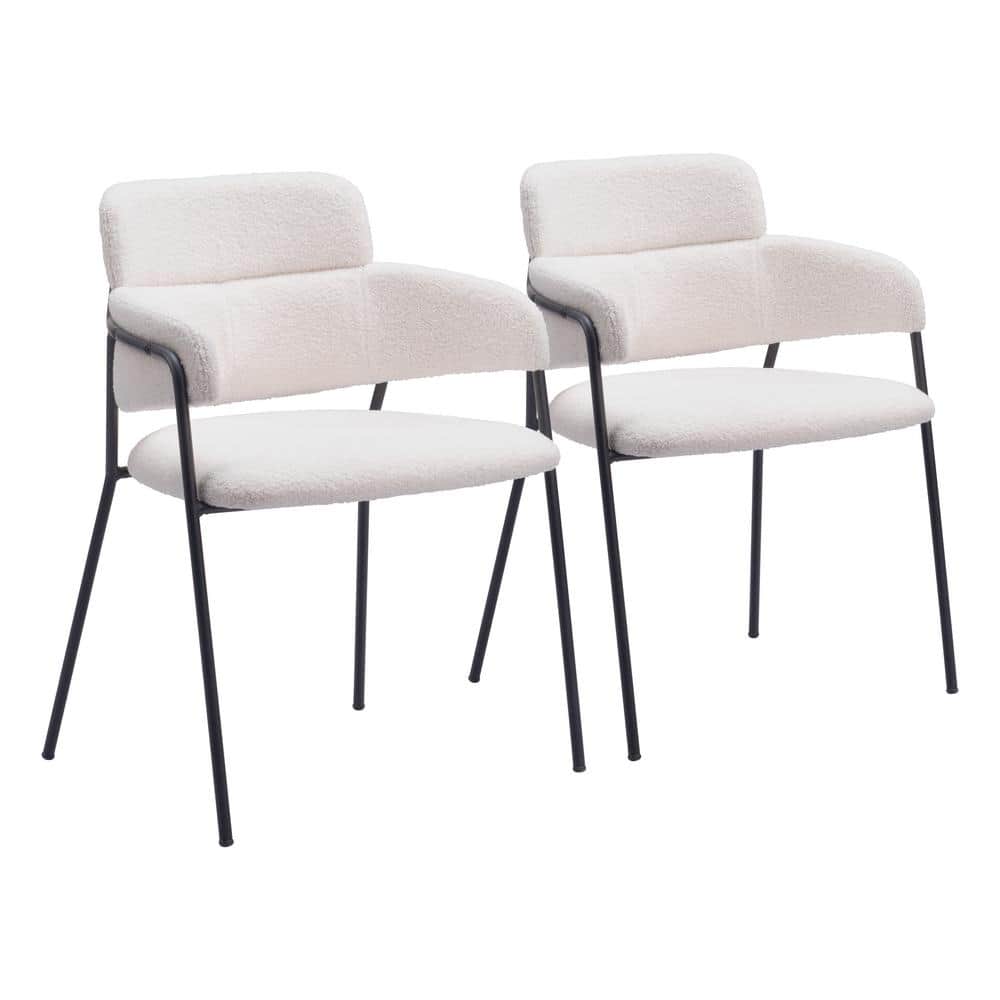 Marcel Cream Boucle Fabric Dining Chair Set - (Set of 2) price history on PriceWatchPro