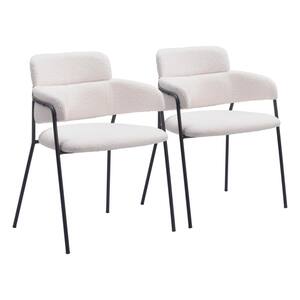 Marcel Cream Boucle Fabric Dining Chair Set - (Set of 2)