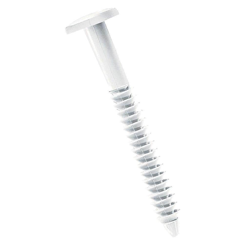 Builders Edge White Shutter Lok Fasteners (12Pack) 080192152329 The Home Depot