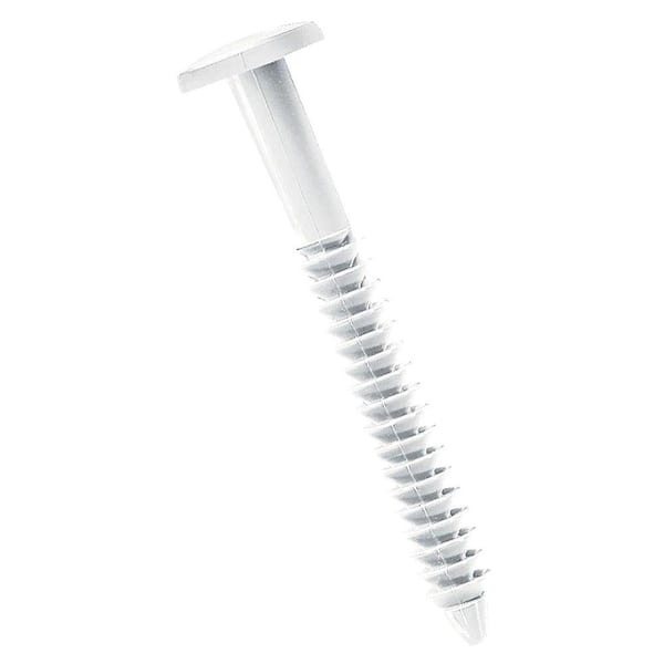 Builders Edge White Shutter Lok Fasteners (12-Pack)