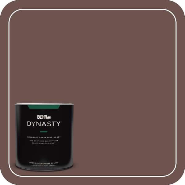 BEHR DYNASTY 1 qt. #710B-6 Painted Leather Semi-Gloss Enamel Interior Stain-Blocking Paint and Primer