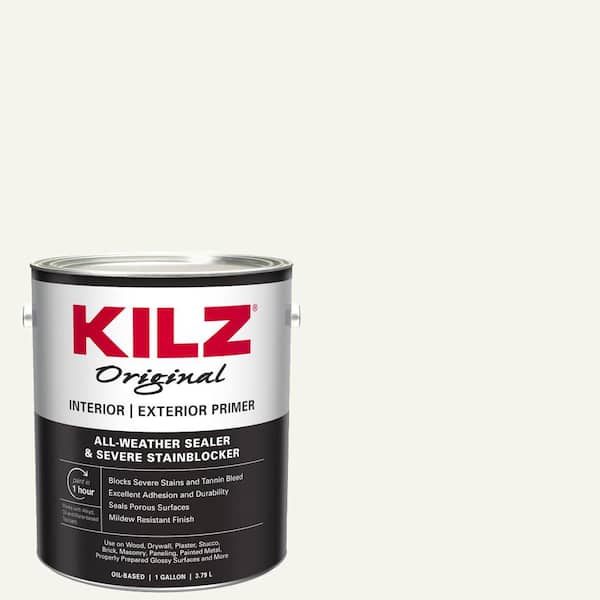 KILZ Original 1 gal. White Oil-Based Interior/Exterior Primer, Sealer, and Stain Blocker