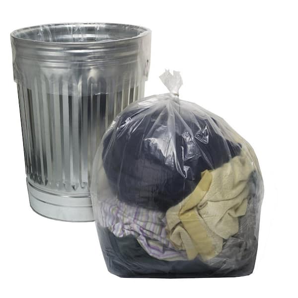 Small Trash Bag, 2 to 2.6 Gallon / 10 Liter Dark Gray Garbage Bags, 100  Count