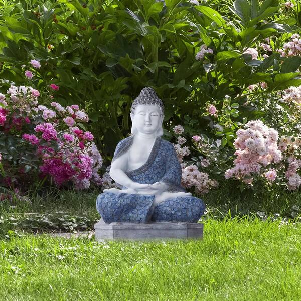 TECHKO Buddha Garden Statue with Solar Spotlight SG-802 - The Home