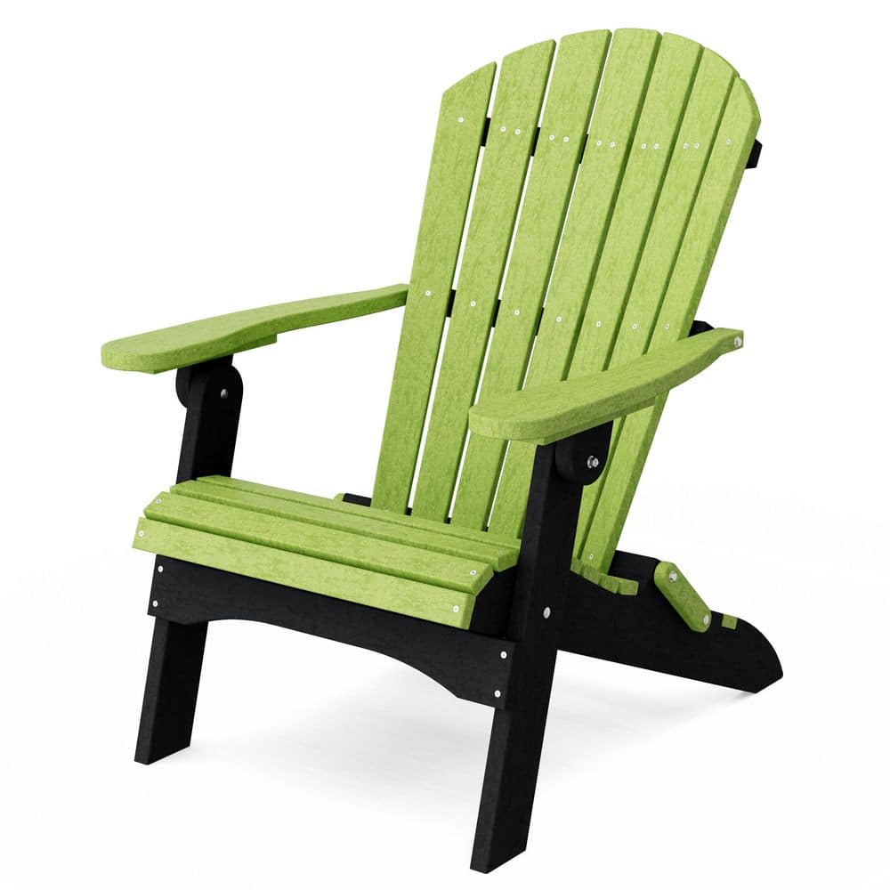 Wildridge Heritage Lime Green and Black Plastic Outdoor Folding