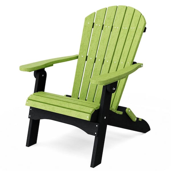 Wildridge Heritage Lime Green and Black Plastic Outdoor Folding