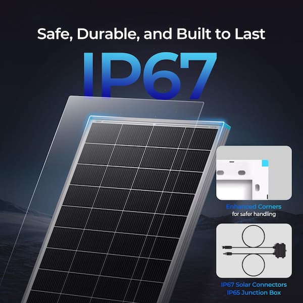 Renogy 200-Watt 24-Volt Monocrystalline N-Type Solar Panel High