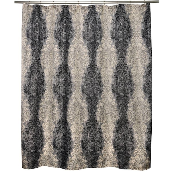 Famous Home Fashions Fresco Finale Smoke Shower Curtain