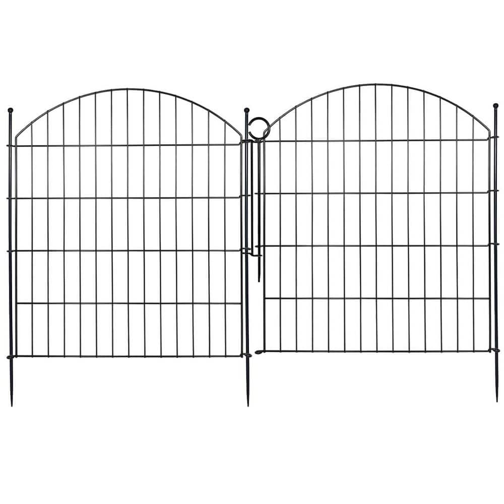 32 in. Metal Decorative Garden Fence No Dig Animal Barrier Arched Flower Bed Edging Wire Border Panel, 10 Pack price history on PriceWatchPro