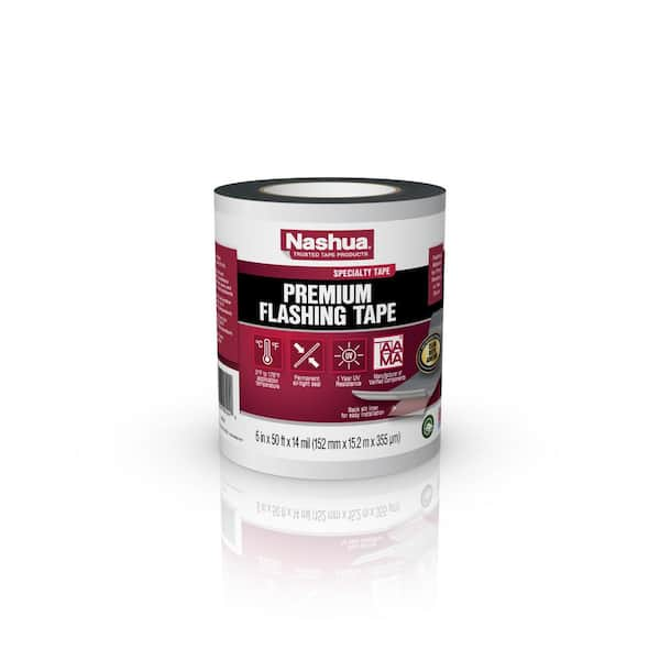 Nashua Tape 6 in. x 50 ft. Premium Flashing Tape in Grey