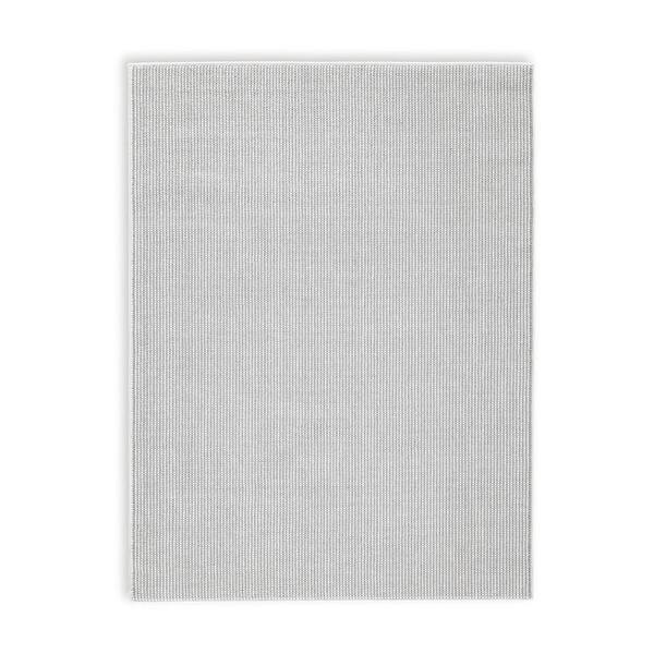 Benjara Isha 8 ft. x 10 ft. Ivory and Taupe Geometric Area Rug