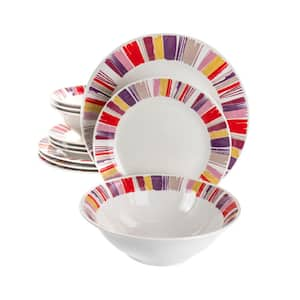 Orleans 12 Piece Ceramic Dinnerware Set