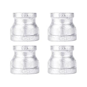 1 in. x 1/2 in. Galvanized Iron FPT x FPT Reducing Coupling Fitting (4-Pack)