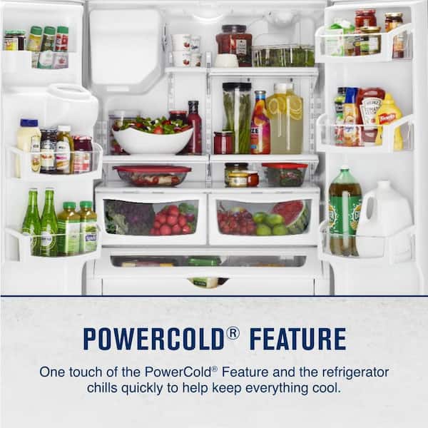 Maytag 25 cu. ft. French Door Refrigerator in Fingerprint