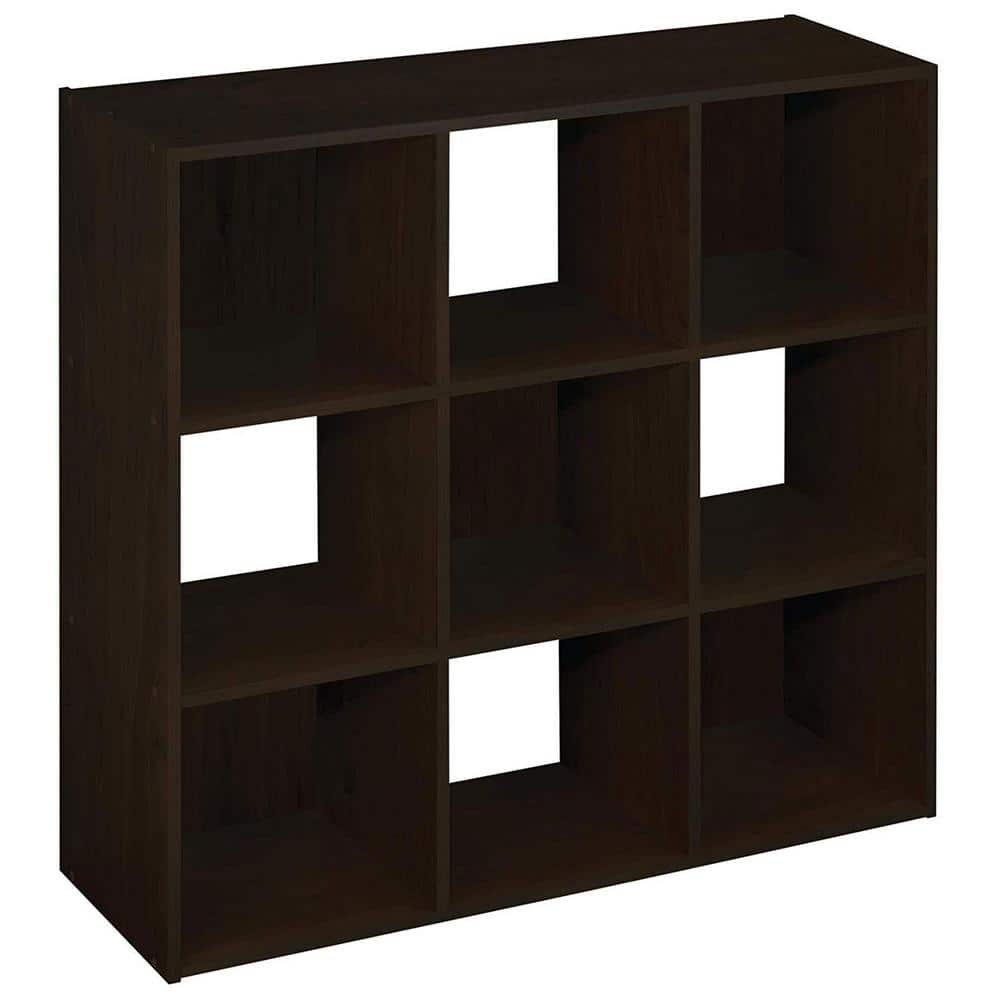 ClosetMaid 9 Cube 35.86 in. Wood Stackable Open Bookcase Display Shelf ...