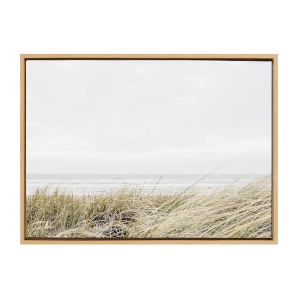 Kate and Laurel Sylvie "East Beach" by Amy Peterson Art Studio Framed Canvas Wall Art 33 in. x 23 in.