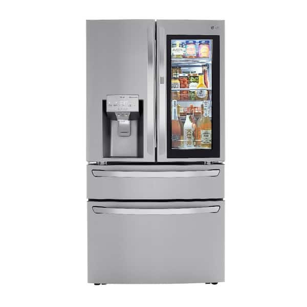 LG Electronics 30 cu. ft. French Door Refrigerator, InstaView, Full-Convert Drawer, Craft Ice in PrintProof Stainless Steel